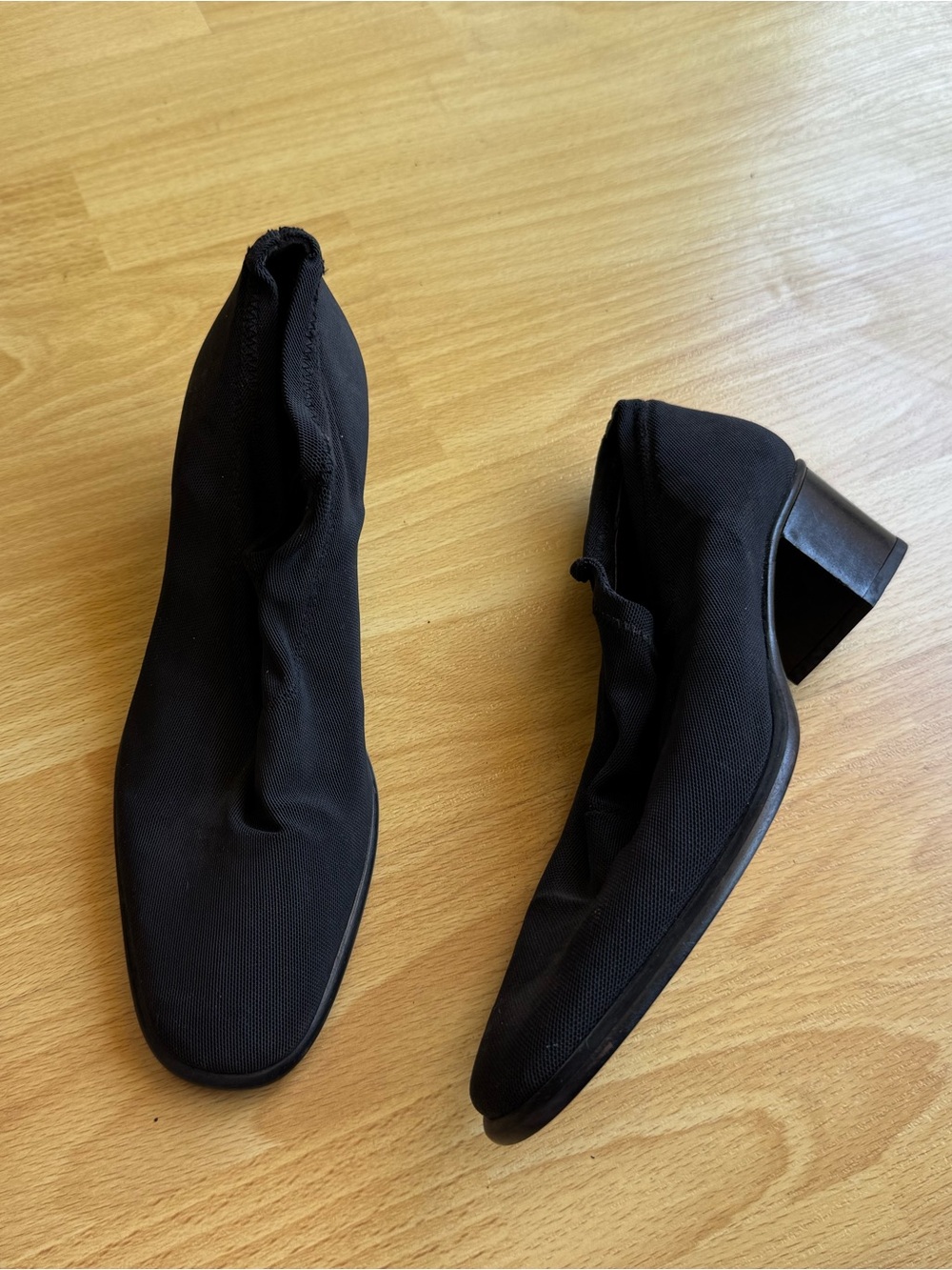 Vintage DKNY black ankle sock boots